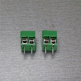 直插式接线端子2p间距3.5 螺钉式pcb焊板式 绿色端子350系列插座